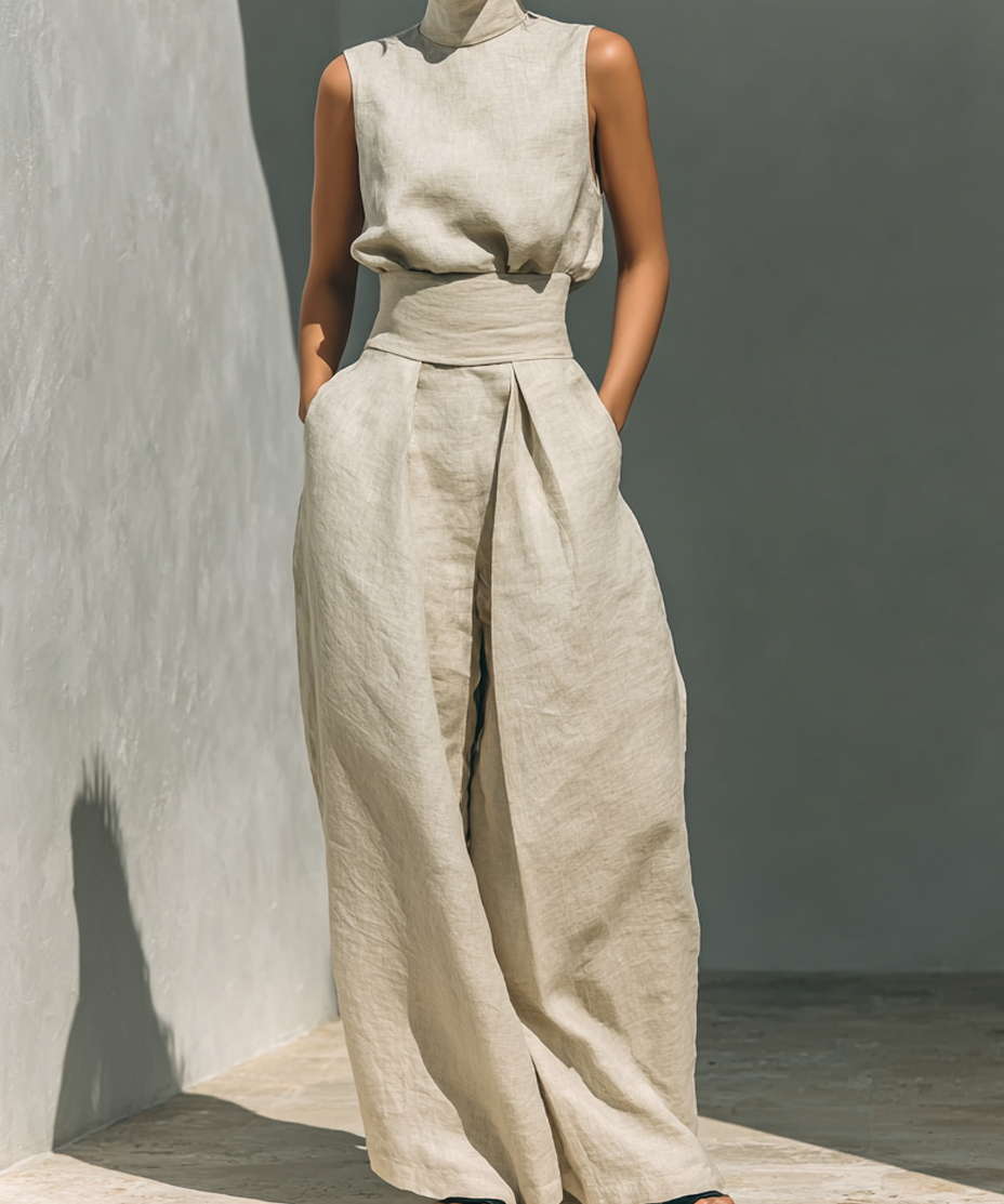 Venancia™ | Minimalist Set Top and Trousers Wide