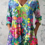 Magdalena™ | Blouse Túnica with V-neckline