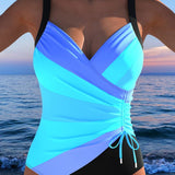 Milagros™ | Surplice swimsuit with crossover neckline