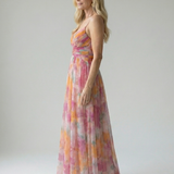 IselaTM | Dress Maxi Wrap with Gradient in and Straps Thin