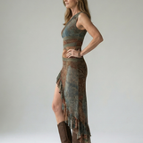 Zahara™ | Dress Midi Asymmetric with Side Slit