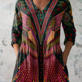 Manuela™ | Blouse Túnica with V-neckline