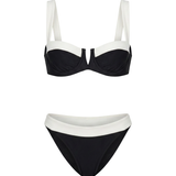 Patrocinio™ | Bikini classic black and white with straps ajustables