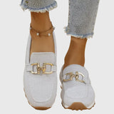 Sinforosa™ | Mocasín Deportivo with Buckle Dorada