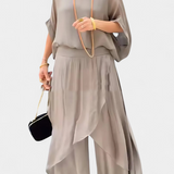 Maravilla Set Flowy of two-piece with Top Loose and Skirt Asymmetric