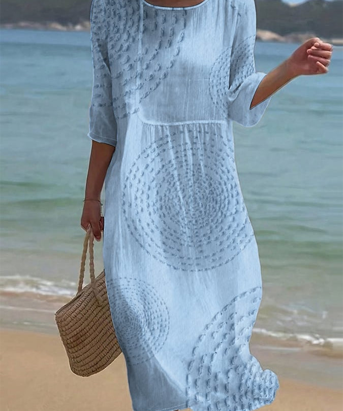 Women's Embroidered Casual Dress.
