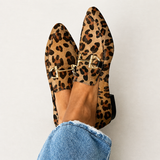 Crescencia™ | Mocasín Leopardo of Toe Fina