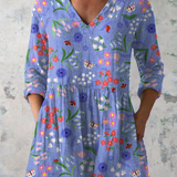 AlinaTM | Blouse Tunic with V-neckline