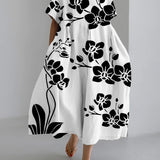 MarielaTM | Dress wide Floral White