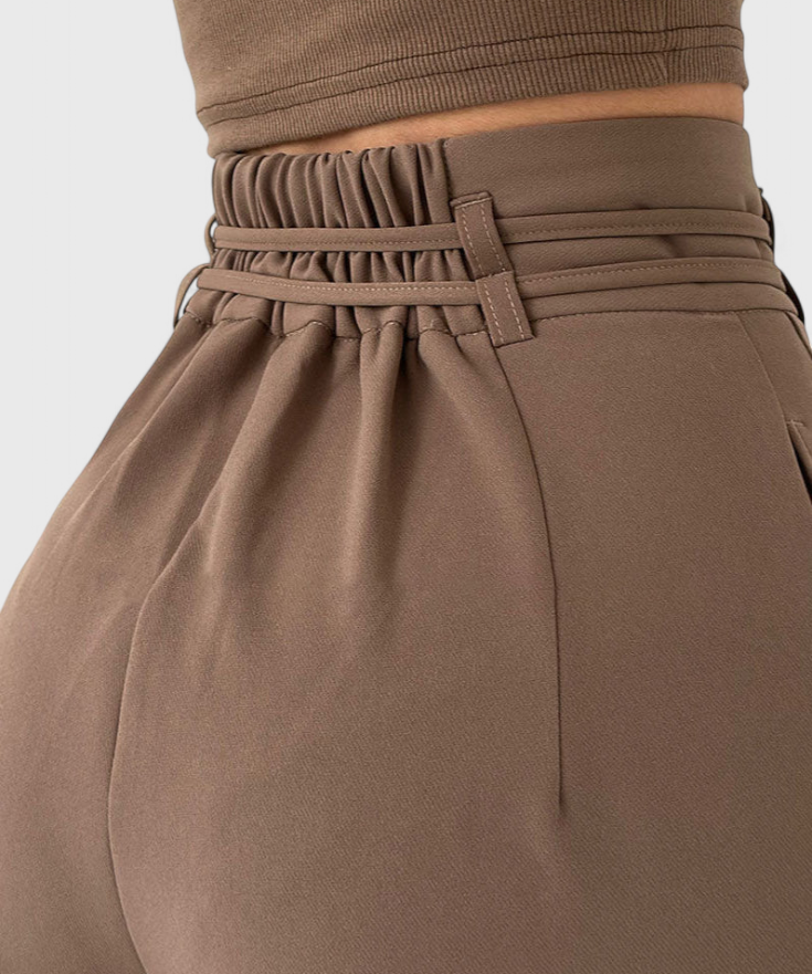 Sophie Wide-Leg Trousers with cordones
