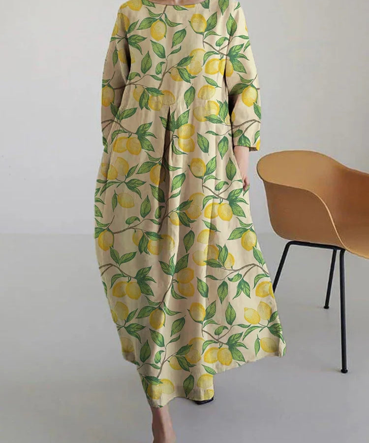 Jacinta™ | Dress wide Floral Yellow