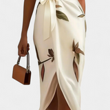 Dhalia Dress Cruzado Printed of Hojas