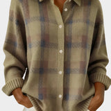 Mara | Cárdigan of punto a checks with feel soft