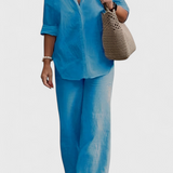 Skye Two-Piece Set in Linen and Cotton with Silhouette Relaxed