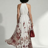 Orlena™ | Dress Maxi Floral of Long-Sleeve with Skirt Voluminosa