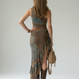 Zahara™ | Dress Midi Asymmetric with Side Slit