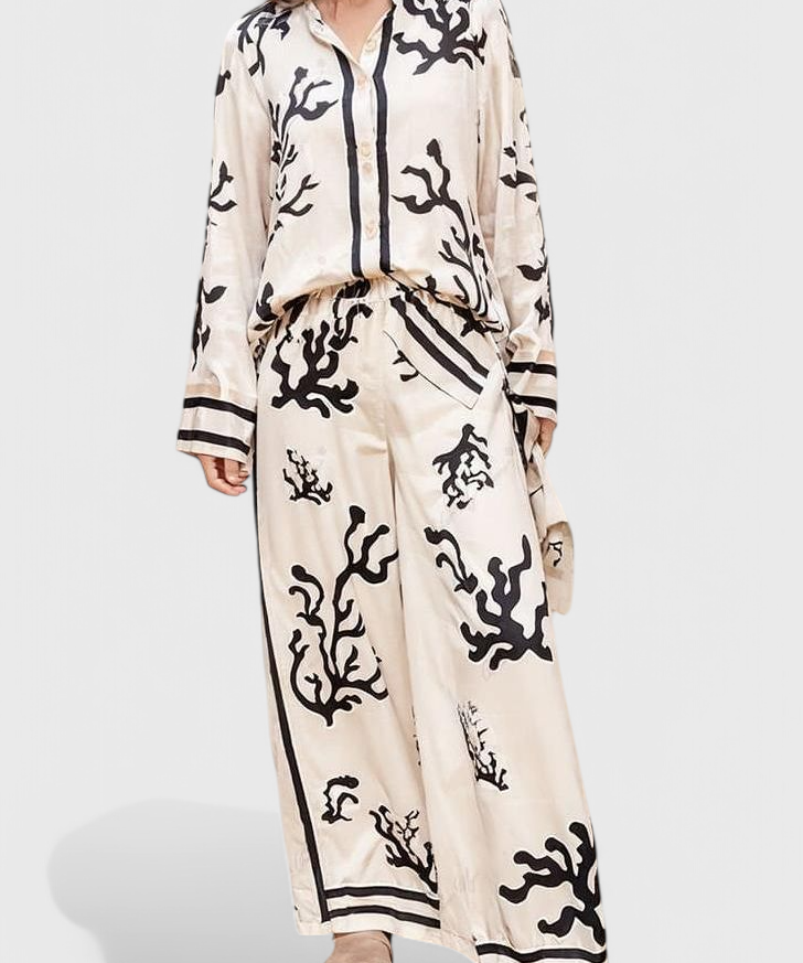 Nazaret Set Wide-Leg Printed Artistic