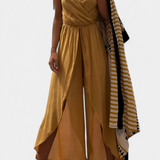 Donatila Mono of Cotton Lavado with Slits side panels and Neckline Cruzado