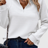 Helene | Jersey of V-Neck with Cremallera and Long-Sleeve