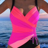 Milagros™ | Surplice swimsuit with crossover neckline