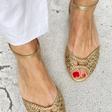 Soledad™ | sandals Doradas Trenzadas