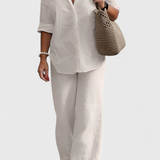 Skye Two-Piece Set in Linen and Cotton with Silhouette Relaxed
