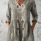 ElisaTM | Blouse Tunic with V-neckline