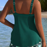 Rocío™ | Striped tankini with two-piece panties