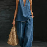 Marina™ | Mono Long Flowy with V-neckline