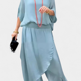 Maravilla Set Flowy of two-piece with Top Loose and Skirt Asymmetric
