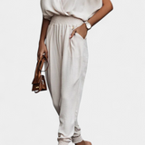 Solene Mono Casual with Off-Shoulder and elastic waistband