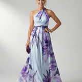 Amiela™ | Dress Maxi Halter Printed Floral Grande