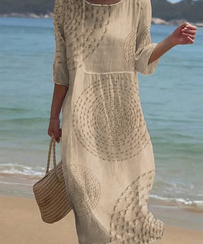 Women's Embroidered Casual Dress.