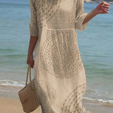 Women's Embroidered Casual Dress.