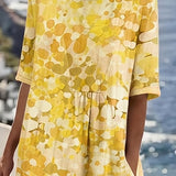 Nicolasa™ | Dress Midi Floral Cut A