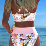 Consuelo™ | Bikini Floral of two-piece with contraste