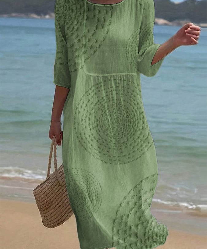 Women's Embroidered Casual Dress.