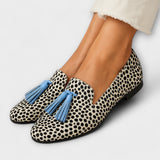 Mira Sneakers with tassels and Print Polka-Dot