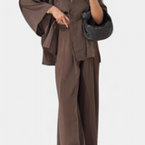 Eli Set Oversize of Top with V-Neck and Trousers Recto