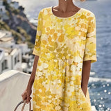 Nicolasa™ | Dress Midi Floral Cut A