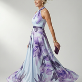 Amiela™ | Dress Maxi Halter Printed Floral Grande
