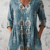 ElisaTM | Blouse Tunic with V-neckline