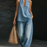 Marina™ | Mono Long Flowy with V-neckline