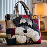 Jacinta™ | Bolso Tote Artisan Printed of Schnauzer