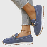 Sinforosa™ | Mocasín Deportivo with Buckle Dorada