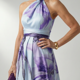 Amiela™ | Dress Maxi Halter Printed Floral Grande