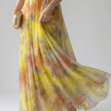 IselaTM | Dress Maxi Wrap with Gradient in and Straps Thin