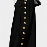 Ada Skirt of Buttons loose with pockets and Style Urbano