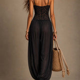 Adelina™ | Mono with Lace with Neckline Halter