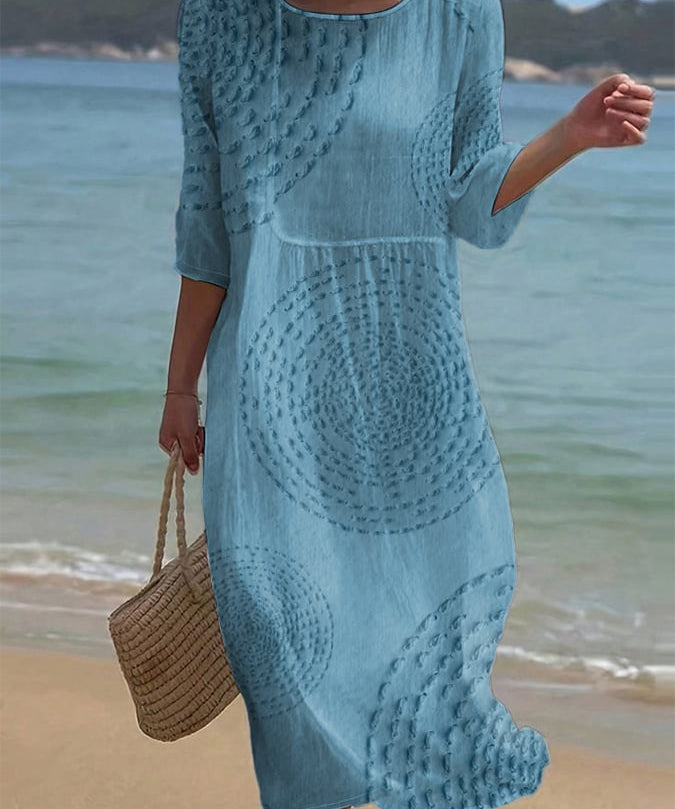 Women's Embroidered Casual Dress.